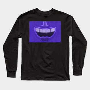 Blue Tiki Smile Mask! Long Sleeve T-Shirt